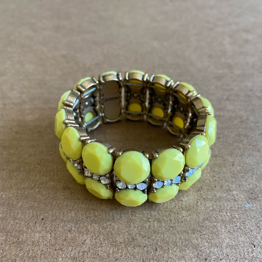 Neon yellow bangle style bracelet